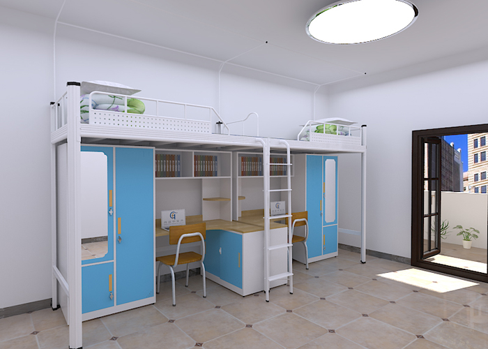 鋼制公寓床廠家：新款卡式公寓床，老師傅親自試睡舒適安全